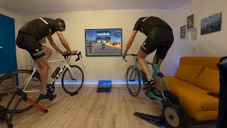 Aldi Rollentrainer versus Tacx Flux 2 Smart Trainer [upl. by Panthia872]