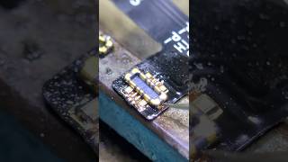 replacement of battery socket connector repair tech soldering repairphone shorts [upl. by Eiroj]