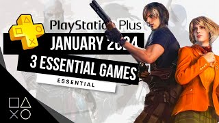 PlayStation Plus Essential January 2024 Monthly Games  PS Plus January 2024 [upl. by Sandro]