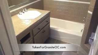 Countertopand tub refinishing to look like Granite [upl. by Holds]