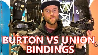 BURTON VS UNION SNOWBOARD BINDINGS [upl. by Yerg566]