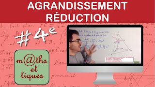 Calculer un volume par agrandissement ou réduction  Quatrième [upl. by Crandale]