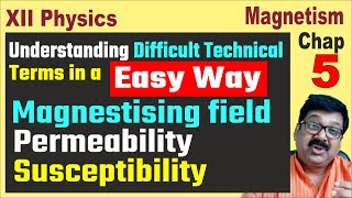 Magnetism and Matter Technical Terms Magnetising field permeability susceptibilityJEE NEET [upl. by Yecal]