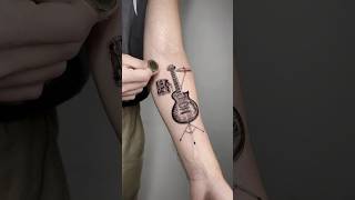 Etherea crea uno strumento che non esiste  tatuaggio musica microrealistico 🎸🎹🥁 [upl. by Arabelle]