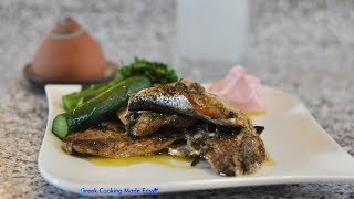 Greek Grilled Sardine Fillets  Σαρδέλες φιλέτα στο γκρίλ [upl. by Kenaz]