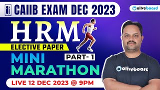 CAIIB Exam Dec 2023  CAIIB Elective Paper HRM Human Resource Management  Mini Marathon Part1 [upl. by Weasner]