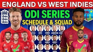 England Tour Of West IndiesWest Indies vs EnglandScheduleEngland Squad [upl. by Randal122]