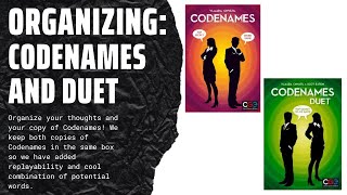 Organizing Codenames With Codenames Duet SideGameLLC [upl. by Johannessen]