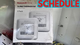 Honeywell Thermostat Scheduling T5 ampT6 Step by Step [upl. by Eibur24]