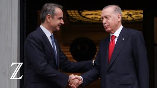 Türkei und Griechenland Erdoğan und Mitsotakis treffen sich in Athen [upl. by Eimrots]