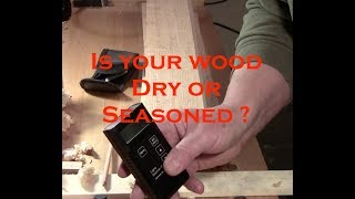 Drying vs Seasoning Wood  testing with moisture meter  17 Feb 2019 [upl. by Nnairek]