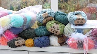 Wool Warehouse Yarn Haul  Stylecraft DK TOFT Drops Andes Attic24 Sunny Pack  February 2016 [upl. by Yellhsa]