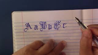 Gothic Calligraphy Letters [upl. by Ahsatin]