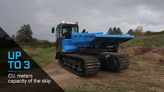 Tracked dumper Messersì TC550d  5 tons 11000 lbs [upl. by Ataymik]