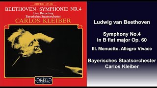 Ludwig van Beethoven Symphony No4 in B flat major Op 60  III Menuetto Allegro Vivace [upl. by Anovad]