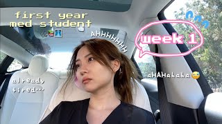 First Week of Medical School VLOG [upl. by Jocelyne]