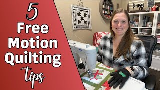 How To Free Motion Quilt Like A Pro On Your Sewing Machine [upl. by Kartis]