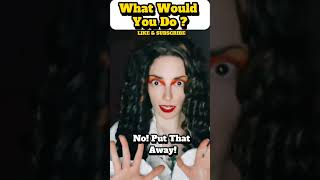 What Would You Do🤣 Shorts Comedy shortsvideos comedyshorts puppy dog Stitch VampireHellie [upl. by Cohn898]