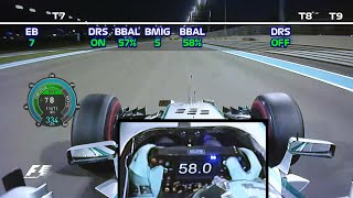 Rosberg changes settings 17 times in his Abu Dhabi pole lap [upl. by Vano]