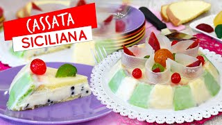 Cassata siciliana ricetta originale passo passo  Come farla assemblarla e glassarla [upl. by Sices838]