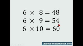 Tabla de multiplicar del 6 fácil y rápida [upl. by Takakura678]