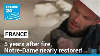 5 years after fire Pariss iconic NotreDame Cathedral nearly restored • FRANCE 24 English [upl. by Giralda]