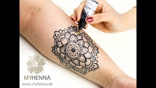 Mandala  Jagua Tattoo 29  My Henna [upl. by Sauncho]