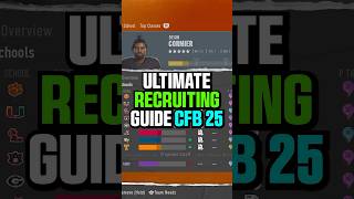 Ultimate Recruiting Guide College Football 25 🤯👀 [upl. by Sedrul984]