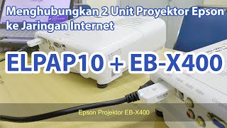 Cara koneksi Dongle Wireless Epson Proyektor ke Laptop ELPAP10 Part 3 [upl. by Cinda]