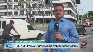 Festa de Réveillon em Blumenau deve receber mais de 80 mil pessoas [upl. by Thurman]