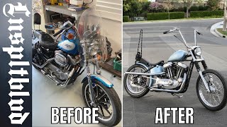 Building a Sportster Chopper in 12 minutes [upl. by Eustache]