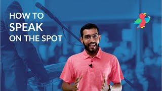 Impromptu Speech  Examples Techniques Tips and More [upl. by Sedlik]