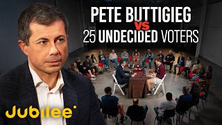 1 Politician vs 25 Undecided Voters Feat Pete Buttigieg  Surrounded [upl. by Felske]