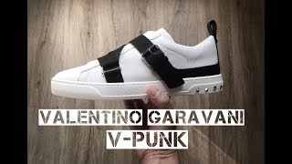 VALENTINO Garavani VPunk white  UNBOXING amp ON FEET  luxury shoes  FW 17  HD [upl. by Hock]