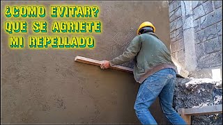 ¿Cómo evitar que se agriete su repellado engarre o revoque  CONSTRUCCIONES IDEALES [upl. by Obau974]