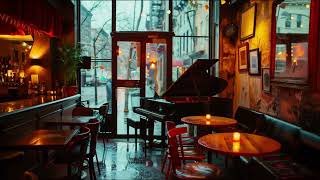 Rainy Jazz Cafe Atmosphere  Smooth Jazz for Work Study amp Rest [upl. by Melentha869]