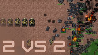 Столкновение 2 vs 2  RTS Rusted Warfare [upl. by Oyr]