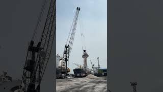 Limestone discharging port cargo discharging operation vessel shorts [upl. by Ashlie]