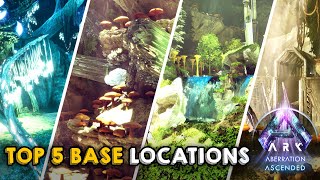 Top 5 Best Base Locations on Aberration  ARK Survival Ascended [upl. by Shanley]