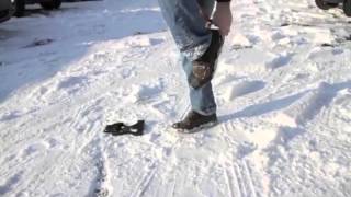 Get A Grip Snowshoeing with Easy Slipon Cleats  Fitting Demo [upl. by Lunette611]