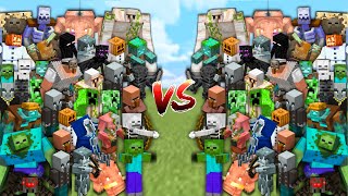 Ultimate MOBS vs MOBS in Minecraft Mob Battle [upl. by Packton]