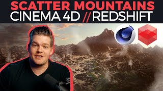 Scattering Mountains  Cinema 4D  Redshift Tutorial [upl. by Retsevel]