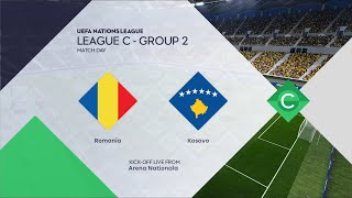 Romania vs Kosovo  Arena Nationala  202425 UEFA Nations League  PES 2021 [upl. by Mikel]