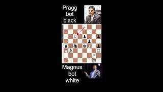 Magnus vs Pragg live chess bots game 24 [upl. by Brnaby]