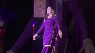 Girl in Purple SatinSilk Dance with Punjabi Song [upl. by Allehc268]