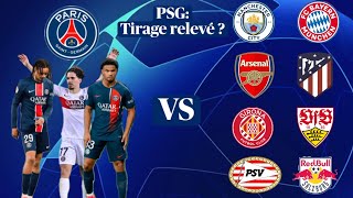 Un tirage en LDC relevé pour le PSG  Man city  Bayern Arsenal … [upl. by Ahto]