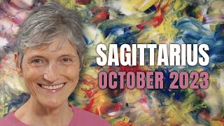 Sagittarius October 2023 Astrology  ECLIPSES are here Big month [upl. by Nohsauq]