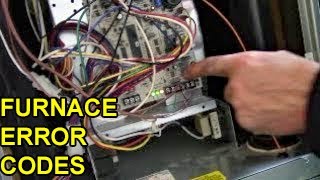 Furnace Error Fault Code Lights  Repair Troubleshoot Fix Diagnose [upl. by Skcirdnek]