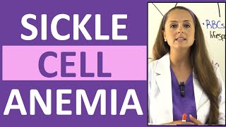 Sickle Cell Anemia Nursing  Symptoms Pathophysiology Sickle Cell Crisis amp Trait [upl. by Ninette]