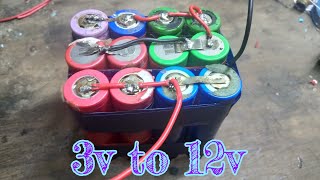 How to make battery 3v to 12v [upl. by Aicinat]